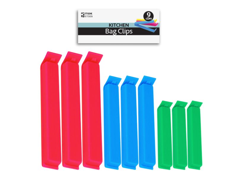 Bag Clips - MC Colour 9's (18 Packs)