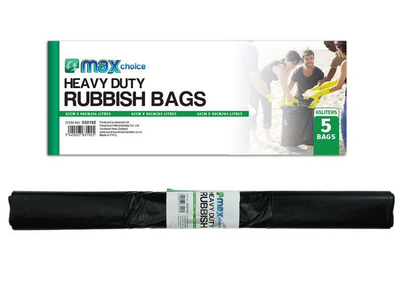 Rubbish Bags - Heavy Duty 58L (120pcs)