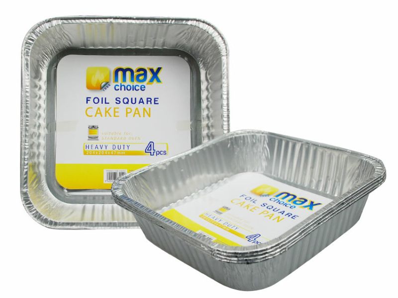 Square Foil Tray - Max Choice 20.8cm (96pcs)