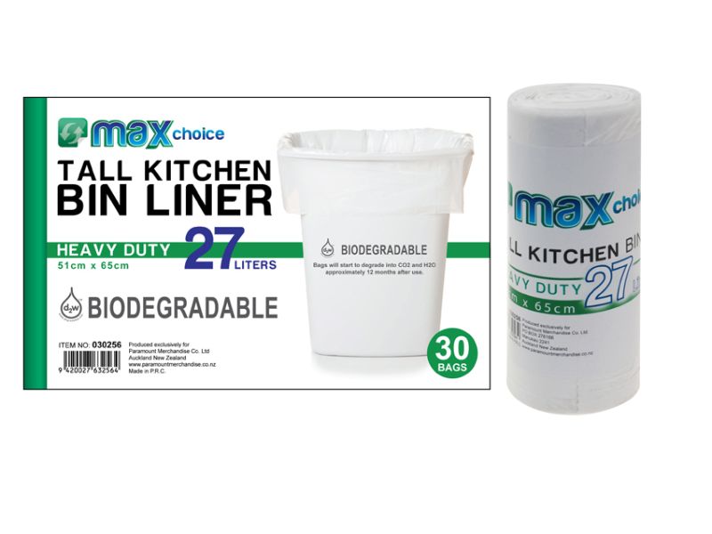 Kitchen Tidy Bag - Maxcare Biodegradable 27L (24 Packs)