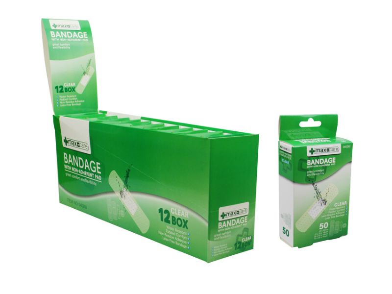 Clear Bandages - Pharmacare (12 Packs)
