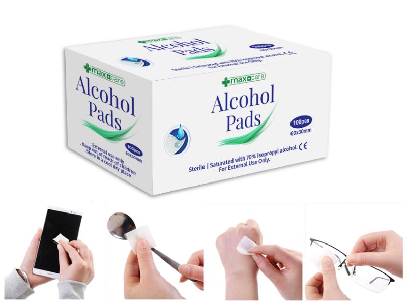 Alcohol Prep Pad - Maxcare 60mm (36 Packs)