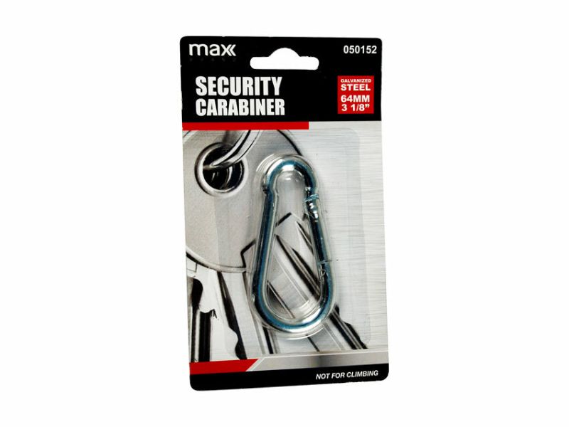 Security Carabiner - Galvanized 3 1/8" (Set of 24)