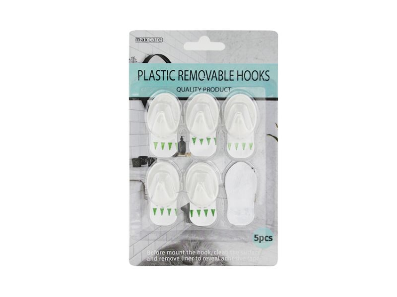 Removable Oval Hooks - Plastic M (24 Packs)