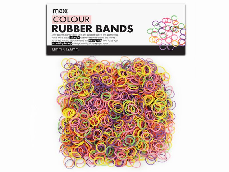 Loom Bands - Max Assorted 12.6mm (12 Packs)