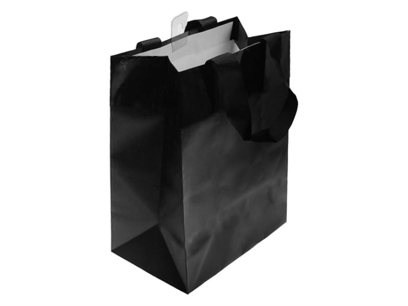 Paper Gift Bag - Black Large 53.4cm (Set of 10)