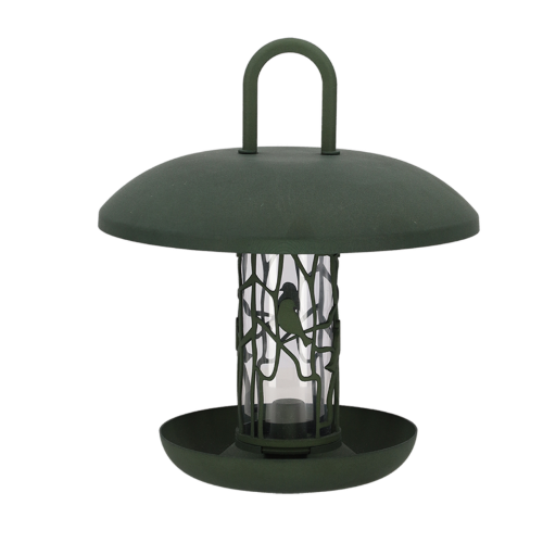 Bird Feeder - Seed Silo w/ Tray Recycled PET 26 x 30cm (Set of 2)