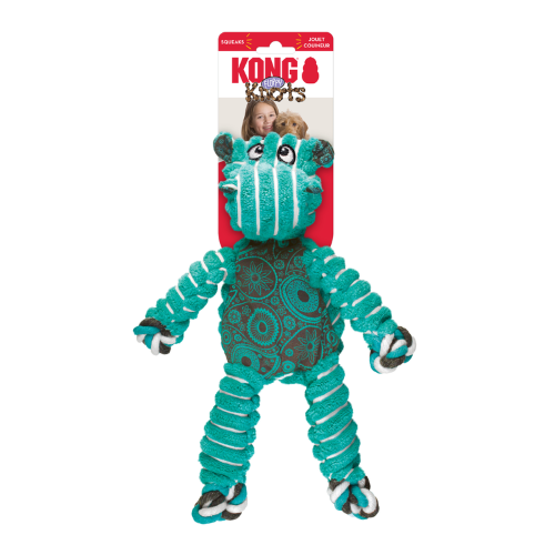 Dog Toy - KONG Floppy Knots Hippo (Medium/Large)