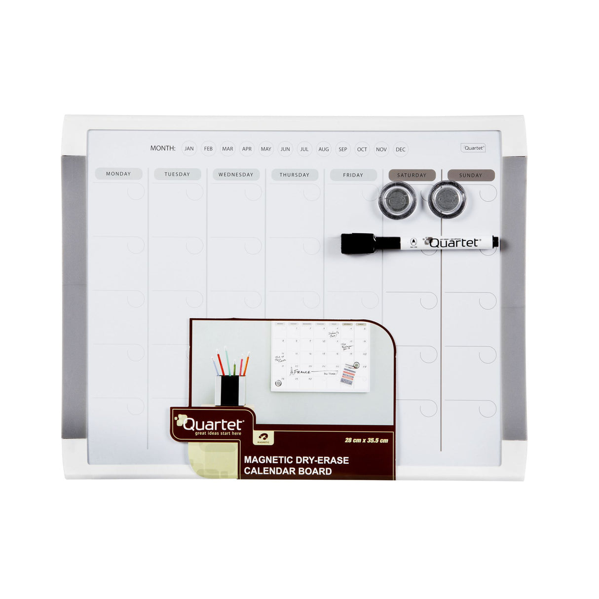 Quartet Basics Monthly Planner White Frame 280x360mm