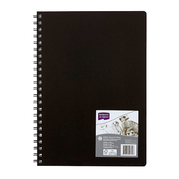 Pack of 5 Derwent A4 sketchbooks with 120 pages of premium acid-free paper, ideal for artists on the go.