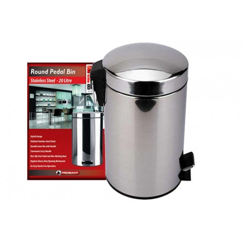 Pedal Bin 20 Litre Stainless Steel