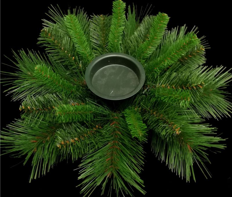 Mixed Pine Candle Ring - Green (30cm)