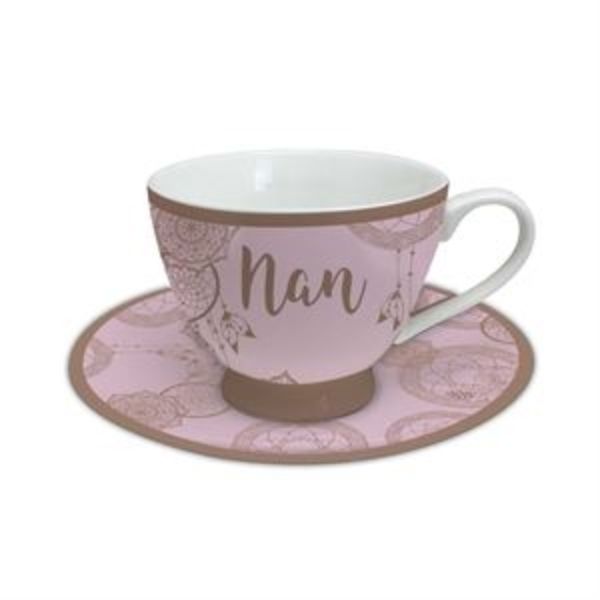 BEST NAN TEA CUP AND SAUCER SET