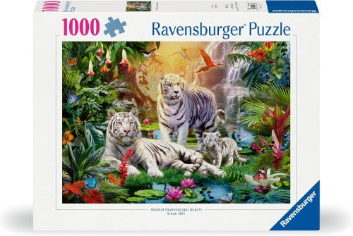 Jigsaw Puzzle - Ravensburger White Tiger Family Puzzle (1000pcs)