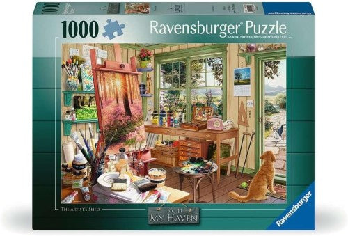 Jigsaw Puzzle - Ravensburger My Haven Artist's Shed (1000pcs)
