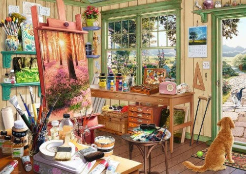 Jigsaw Puzzle - Ravensburger My Haven Artist's Shed (1000pcs)