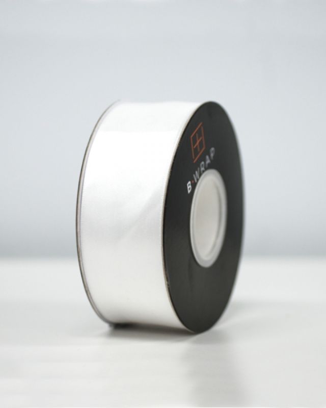 Ribbon - Double Sided Satin 38mm X 30mtrs White