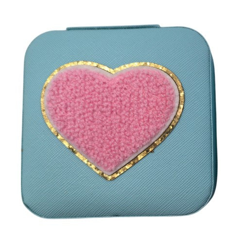 Heart Blue Jewellery Box (Set of 2)