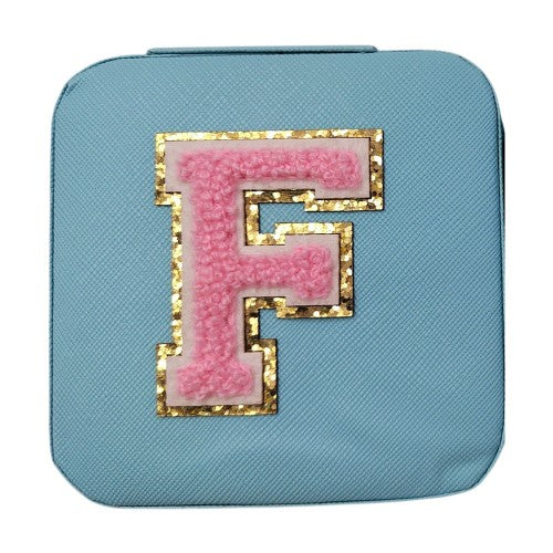 Letter - F Blue Jewellery Box (Set of 2)