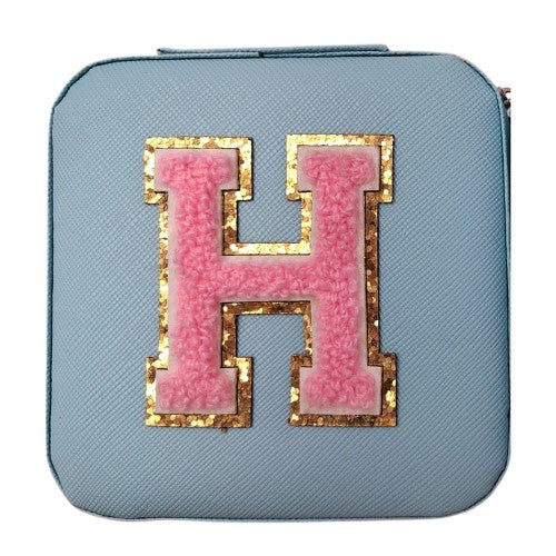 Letter - H Blue Jewellery Box (Set of 2)