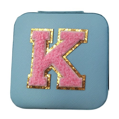 Letter - K Blue Jewellery Box (Set of 2)