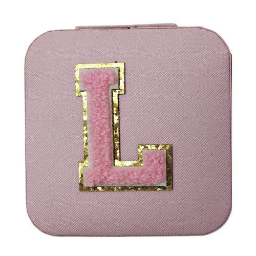 Letter - L Pink Jewellery Box (Set of 2)