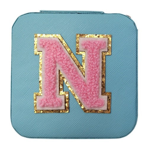 Letter - N Blue Jewellery Box (Set of 2)