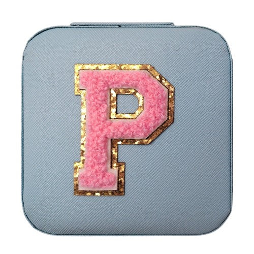 Letter - P Blue Jewellery Box (Set of 2)