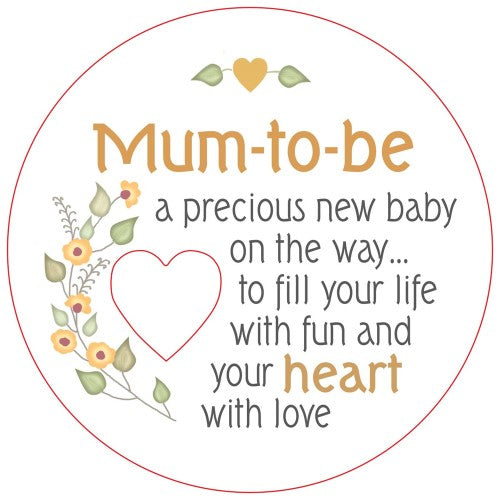 Mum To Be Piece of My Heart Magnet (Set of 2)