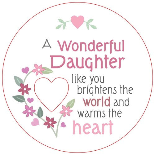 Wonderful Daughter Piece of My Heart Magnet (Set of 2)