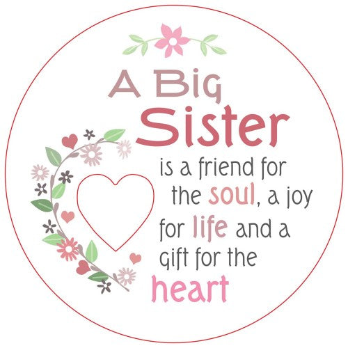 Big Sister Piece of My Heart Magnet (Set of 2)