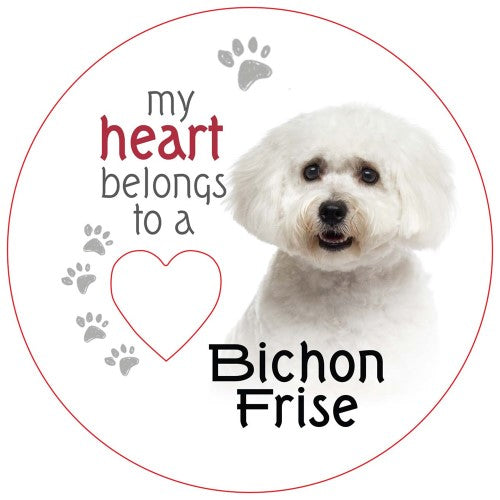 Bichon Frise Piece of My Heart Magnet (Set of 2)