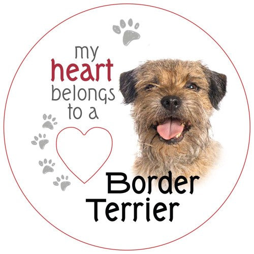 Border Terrier Piece of My Heart Magnet (Set of 2)