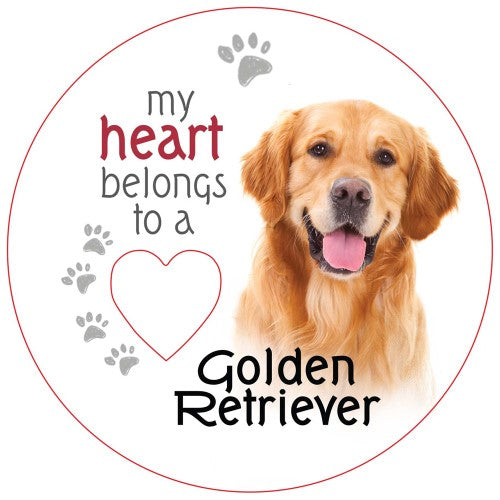 Golden Retriever Piece of My Heart Magnet (Set of 2)