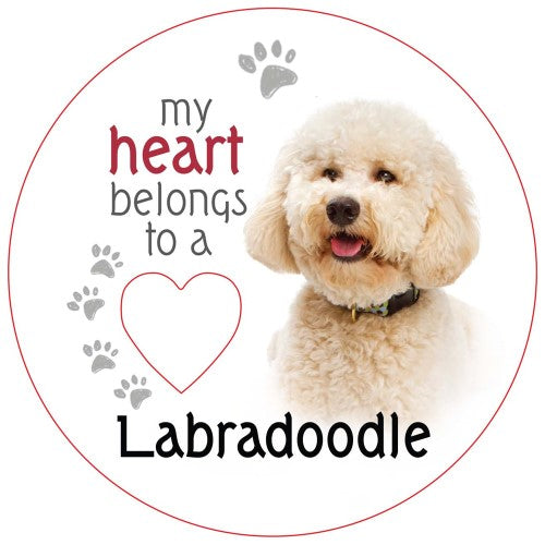 Labradoodle Piece of My Heart Magnet (Set of 2)