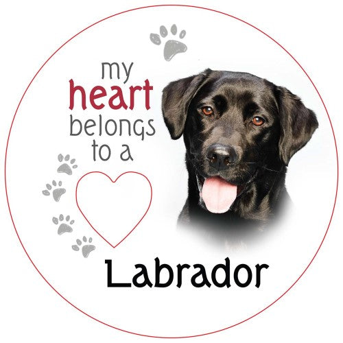 Black Labrador Piece of My Heart Magnet (Set of 2)