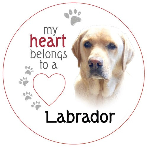 Golden Labrador Piece of My Heart Magnet (Set of 2)