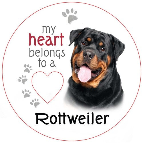 Rottweiler Piece of My Heart Magnet (Set of 2)