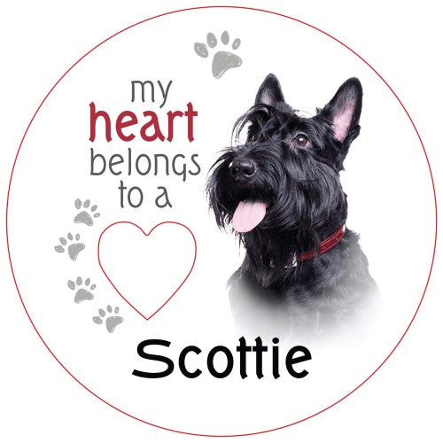 Scottish Terrier Piece of My Heart Magnet (Set of 2)