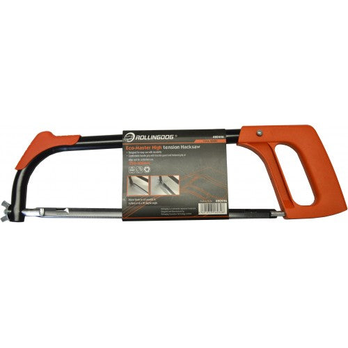 Hacksaw 300mm Rolling Dog with durable frame and rolling dog mechanism for precision cutting of metals and wood.