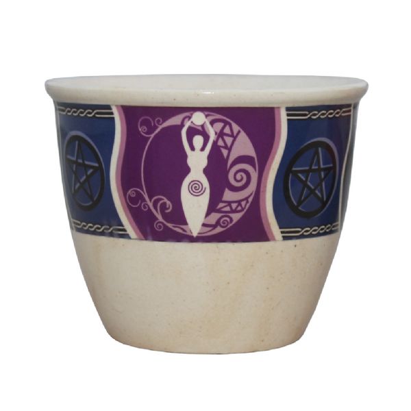 Ceramic Smudge Pot Goddess