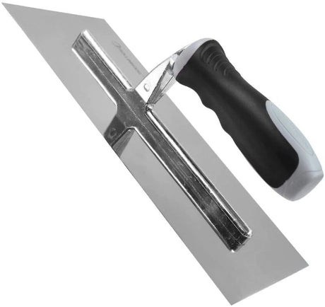 Rolling Dog plastering trowel 280mm x 115mm with ergonomic handle for smooth wall finishes and reduced hand fatigue.