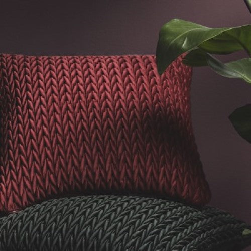 LLB Amory Claret 43x43cm Cushion Cover