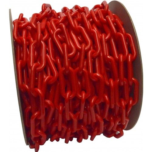 PLASTIC CHAIN - 6mm x 25m Reel (Red)