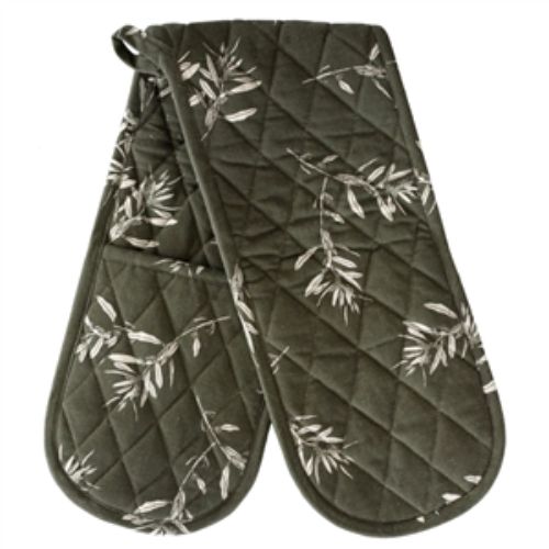 Double Oven Glove - Olive Grove Olive Green (90cm)
