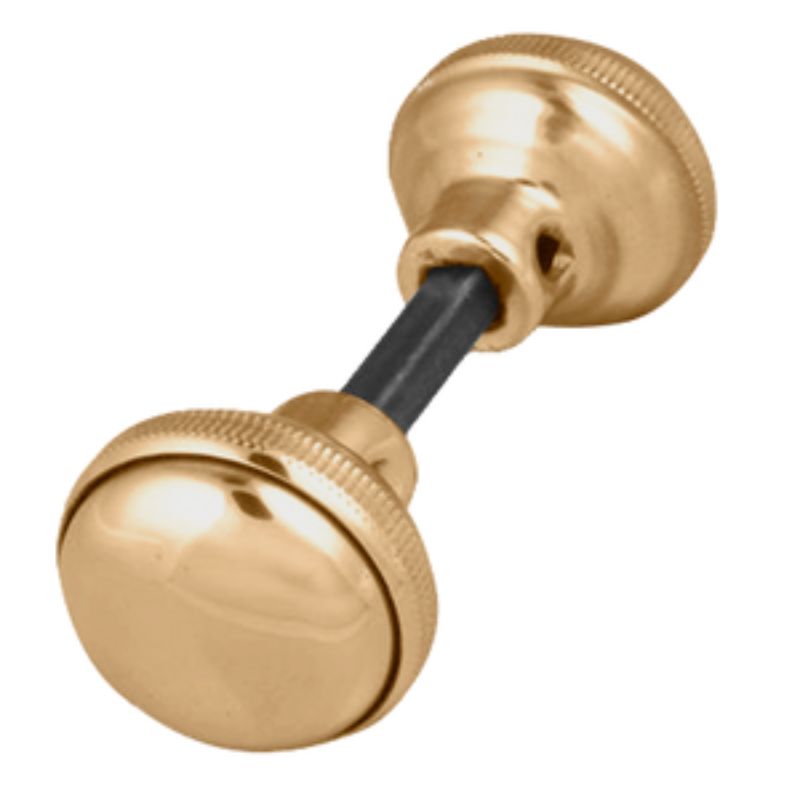 Brass plated rim lock spare knobs and spindle for enhanced home security and smooth operation. Ideal for all door types.