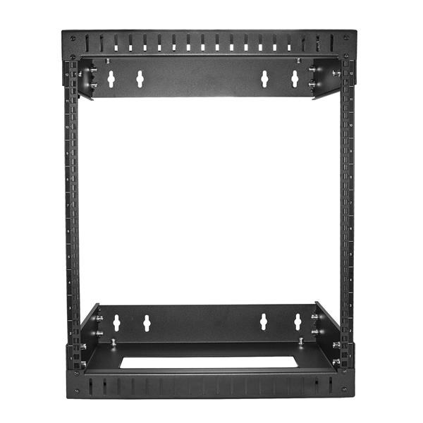 12U Wall-Mount Server Rack - Adjustable Depth 30.5cm to 50cm, Supports 198 lbs, Ideal for Server Rooms