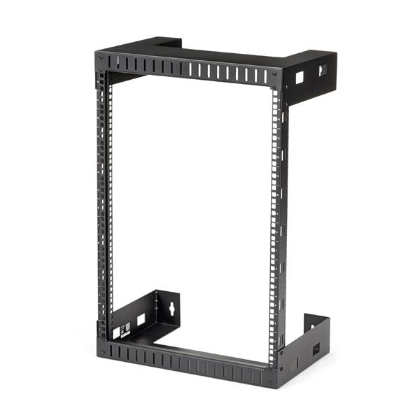 15U wall-mount server rack with 12in depth, 198lb capacity for efficient IT organization in tight spaces.