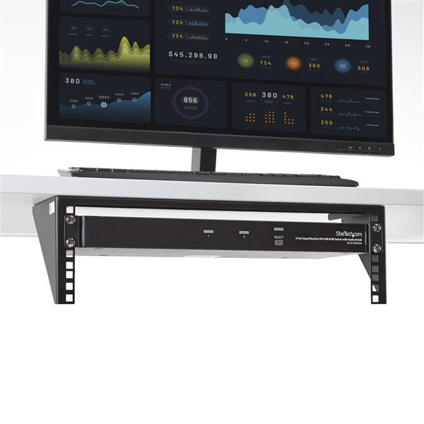 3U 48cm Vertical Wall Mount Rack Bracket for Network Equipment, Patch Panels & Power Strips