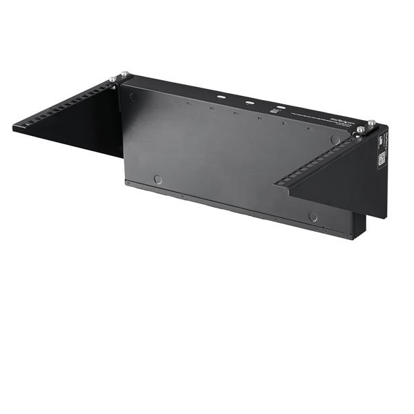6U Vertical Wall-Mount Server Rack in solid steel, ideal for space-saving storage of network devices in office environments.